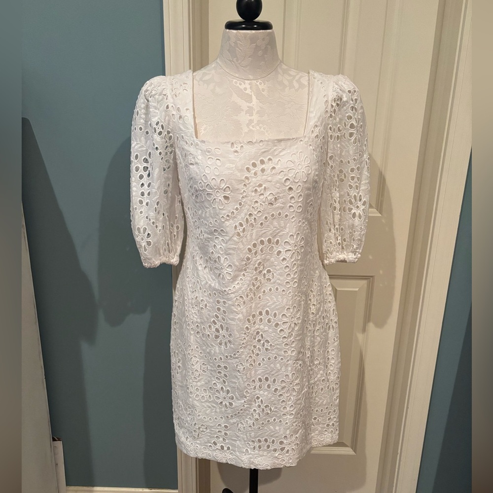 Eliza J White Eyelet Dress
